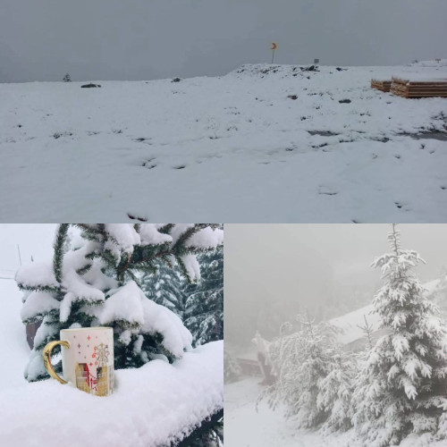 Iarna revine în forță în stațiunile montane din România