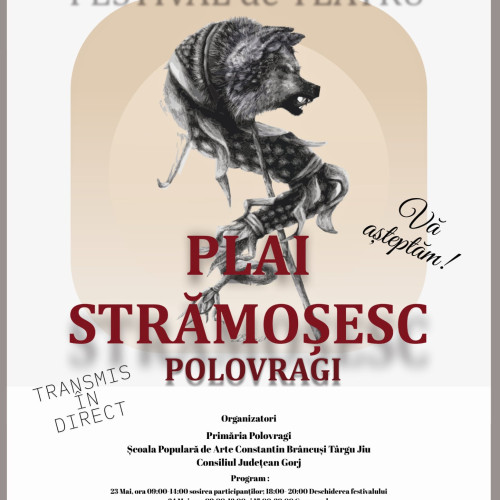 Festivalul de Teatru pentru Amatori &quot;Plai strămoșesc&quot; se desfășoară la Polovragi