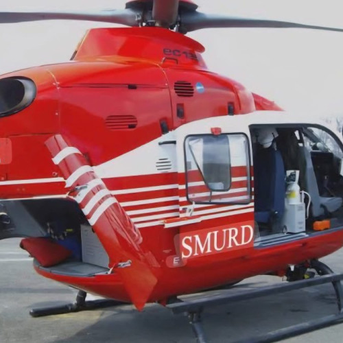 Elicopter SMURD interveniează de urgență în Tismana