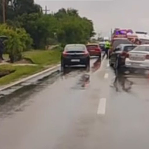 Accident rutier pe Drumul Național 64, în localitatea Ionești