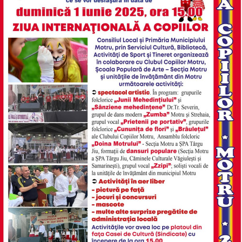 Eveniment special de Ziua Internațională a Copilului la Motru