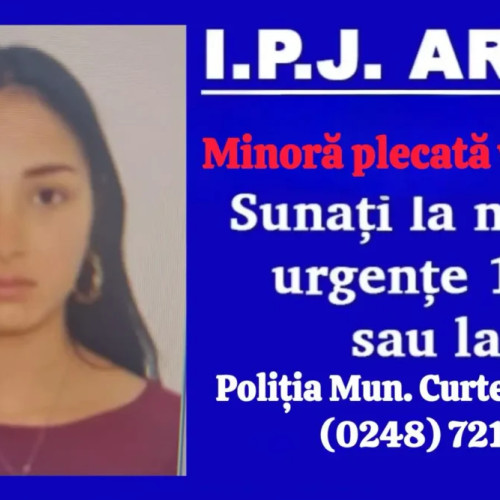 Fetiță de 15 ani dispărută din comuna Mălureni, căutată de poliție