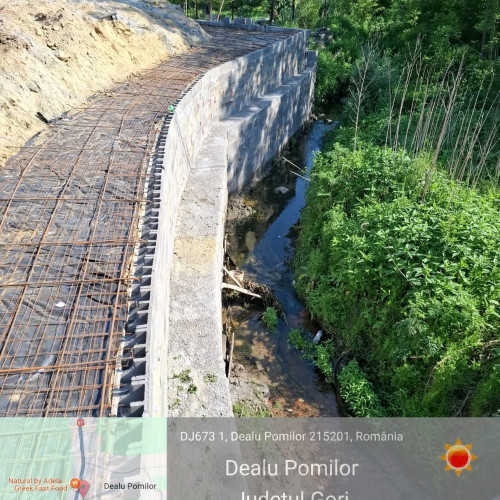sanctionare pentru construirea unui mal de protecție pe cursul de apă Plostina