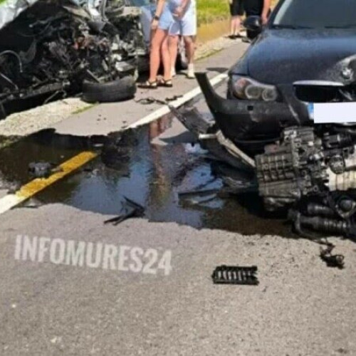Accident grav pe varianta ocolitoare a orașului Rupea, județul Brașov