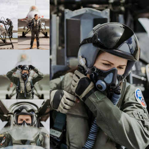 Ea este prima româncă-pilot pe un avion de luptă F-16 Fighting Falcon: “ am obținut calificarea Basic Mission Capable”