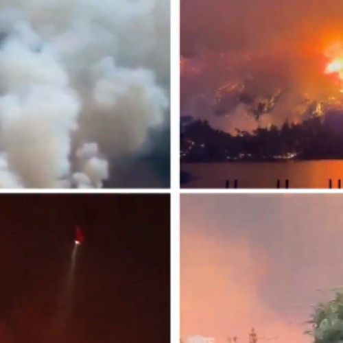 O celebră insulă grecească este cuprinsă de flăcări. Sute de persoane, evacuate!