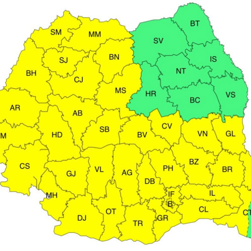 Zonele unde vor fi temperaturi de până la 38 de grade. S-a extins codul de caniculă