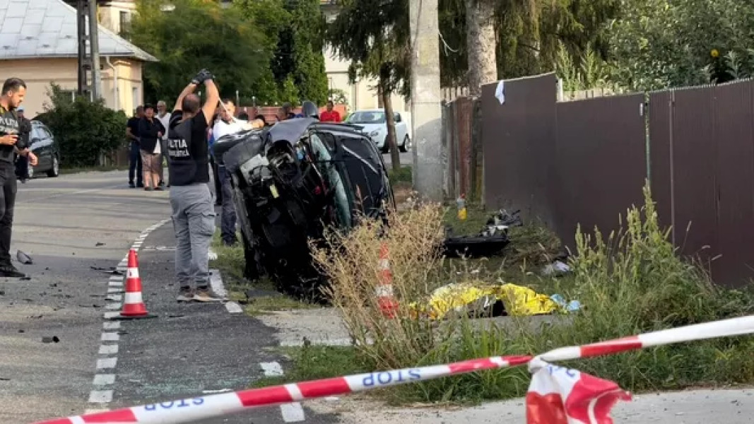 Accident grav în Budeasa, Argeș: doi tineri au murit într-un impact frontal