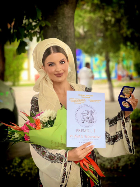 Simina Maria Popescu câștigă Premiul I la Festival Telormănel din Teleorman