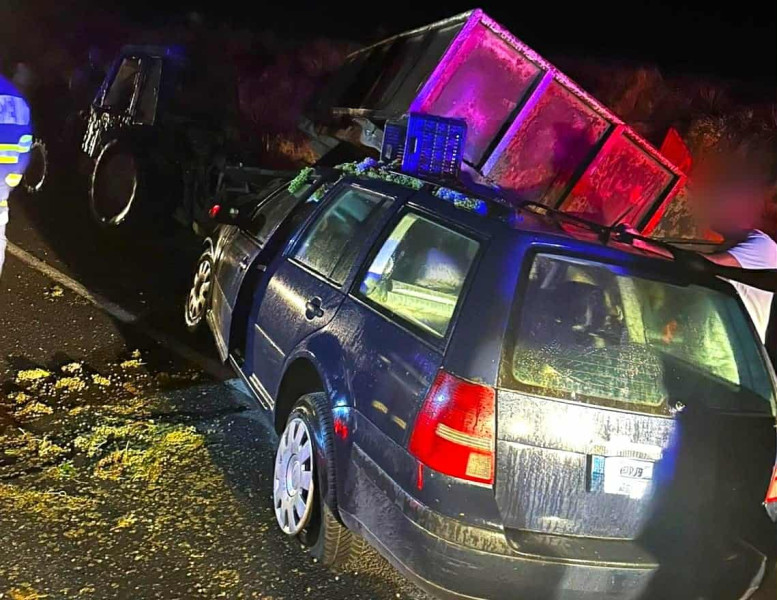 Accident grav pe DN 3 lângă Dervent: o persoană decedată, alta rănită