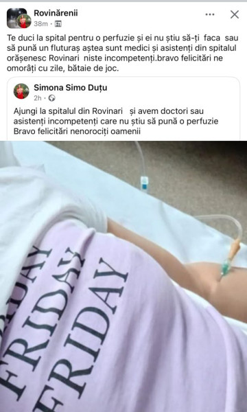 Scandal în Gorj după postarea critică despre Spitalul din Rovinari