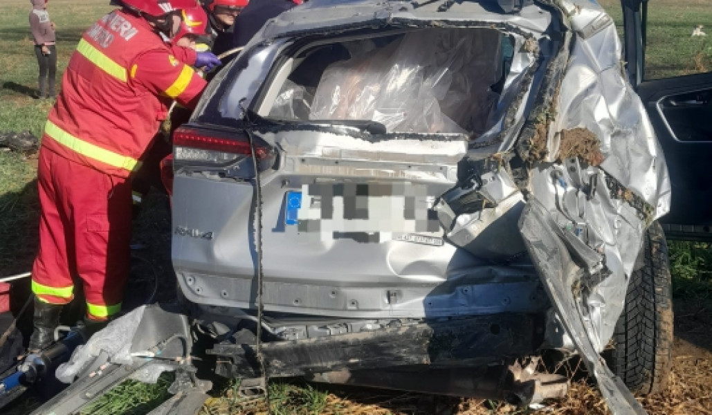 Tânăr decedat și alți răniți într-un accident pe DN 22 lângă Horia