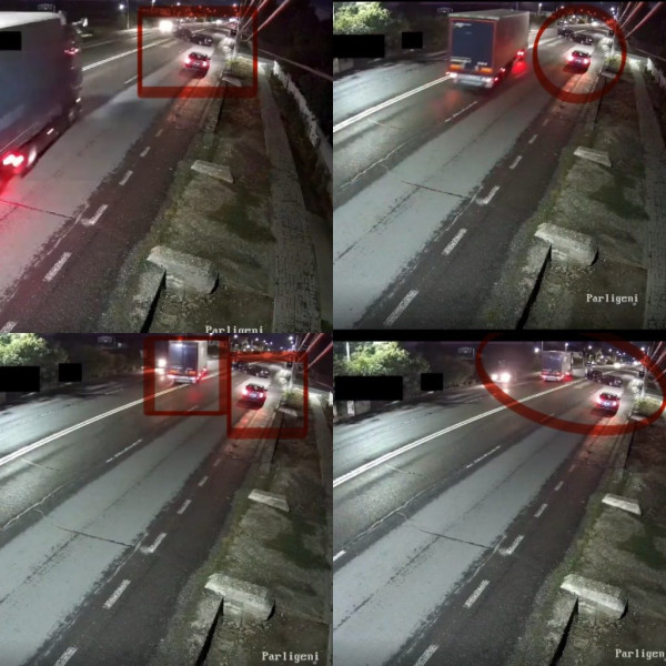 Șofer TIR realizează o manevră periculoasă pe DN6 în Dolj
