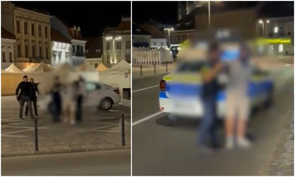 Polițist filmat cum lovește un tânăr încătușat