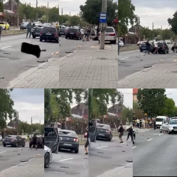 Masacru pe străzile din Craiova: Un mort și patru răniți după o încăierare cu bâte, topoare și cuțite, în această dimineață! FOTO