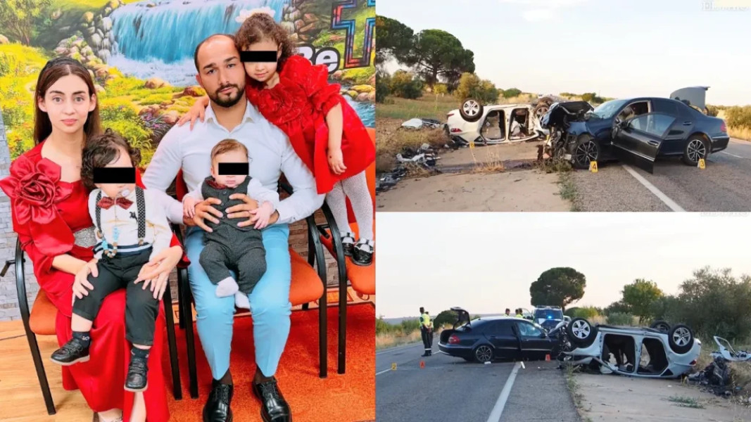 Mesaj sfâşietor al tatălui celor trei copii morţi în accidentul din Spania: „În loc de tort, mâncăm lacrimi şi durere…”