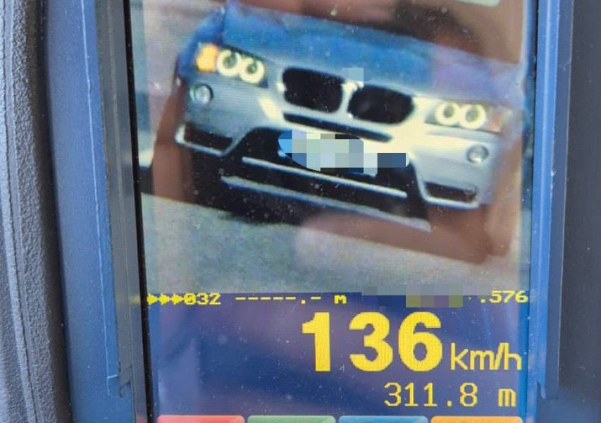 Șofer prins circulând cu viteză excesivă pe DN 67