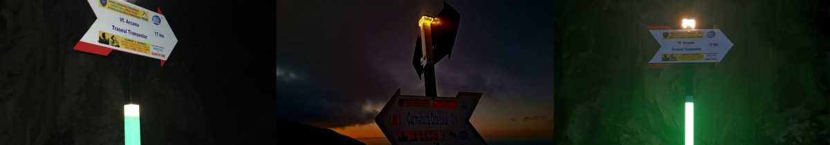 Salvamont gorjean instalează iluminare specială pe marcajele montane pentru siguranța turiștilor