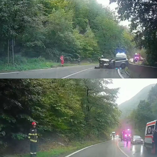 Două victime în urma unui accident pe Defileul Jiului, traficul a fost restricționat