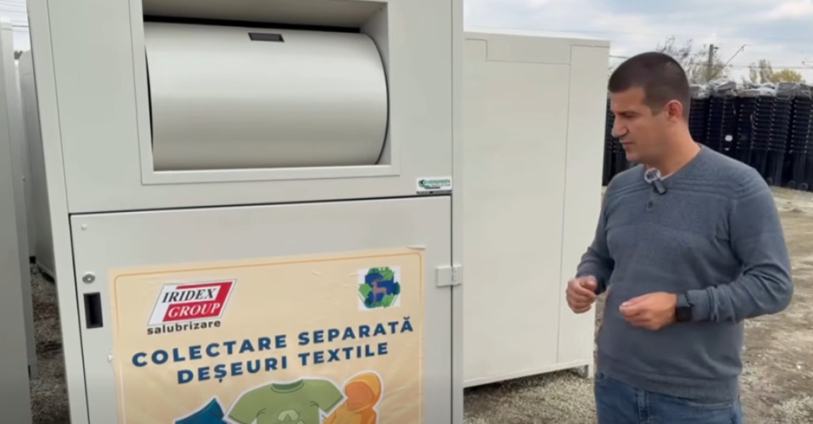 Iridex aduce containere pentru colectarea hainelor vechi în 51 de localități din Gorj