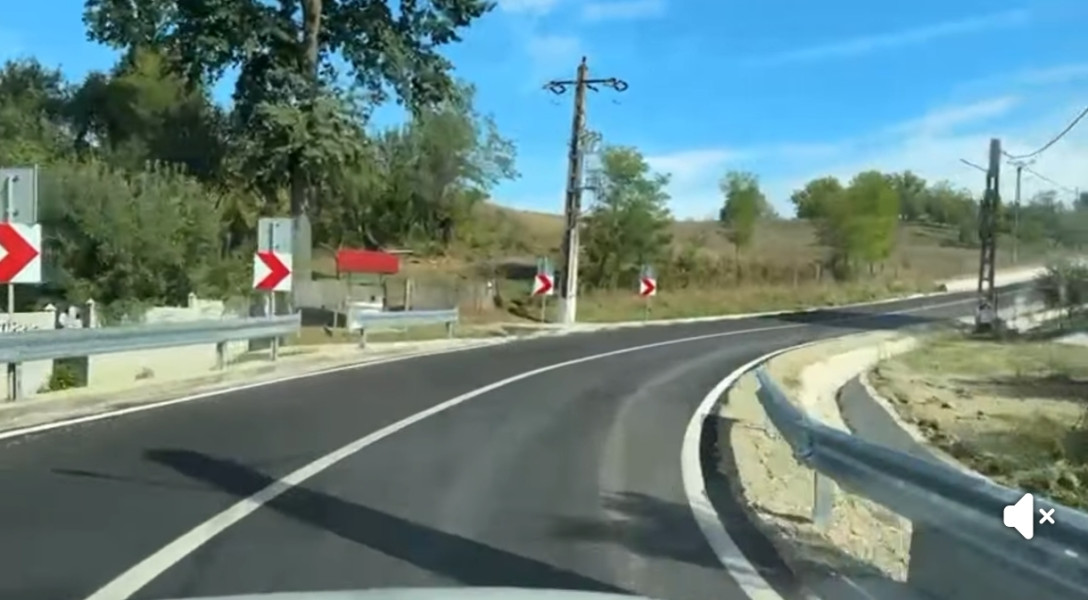 Drumul județean DJ 605C din Gorj, reabilitat între km 13+300 și km 15+274
