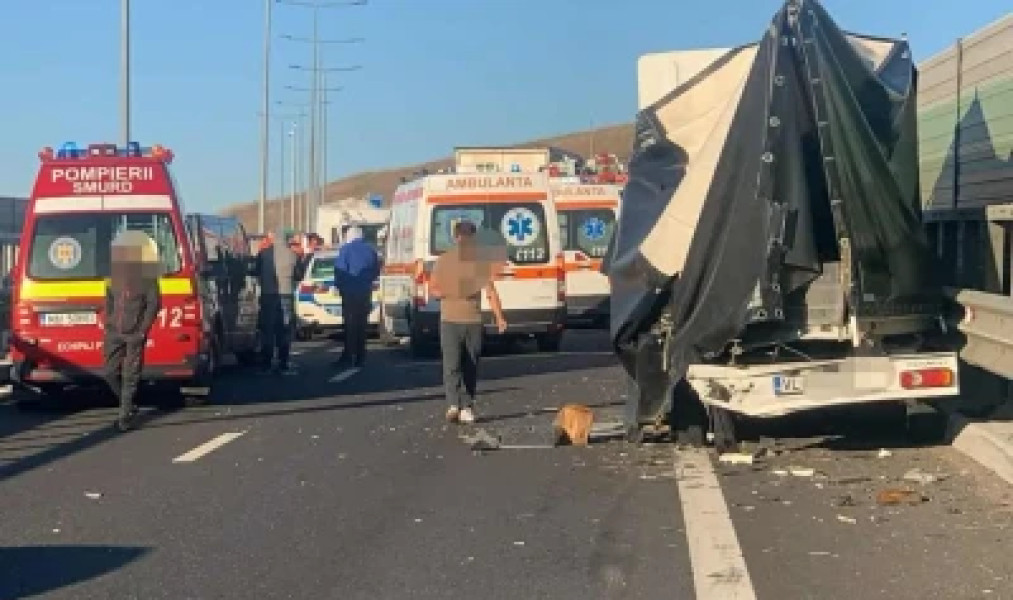 Accident blocant pe Drumul Expres 12 în zona localității Balș