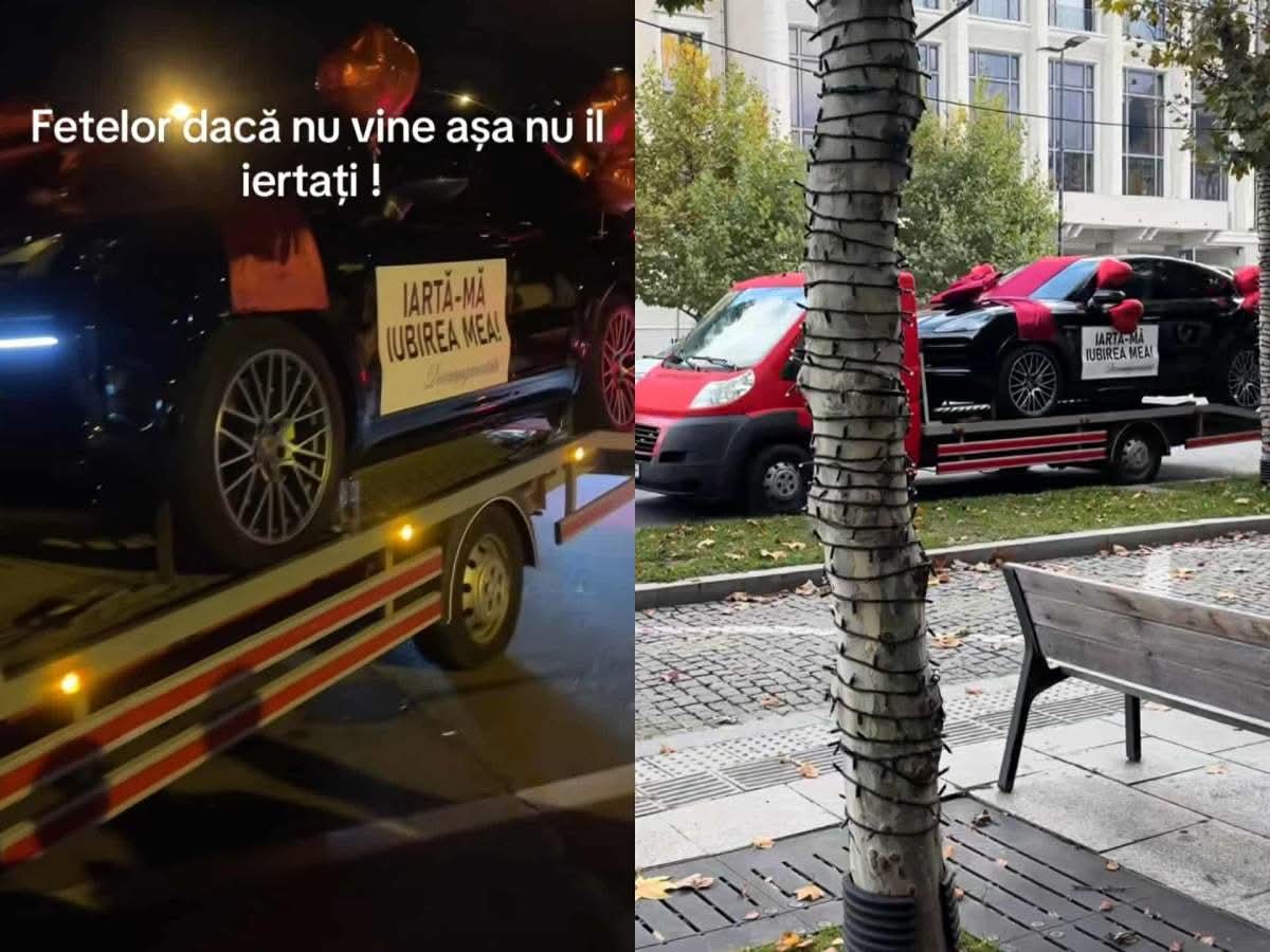 Un bărbat din Cluj-Napoca a cumpărat o mașină scumpă pentru iubita sa cu mesajul "Iartă-mă, iubirea mea"