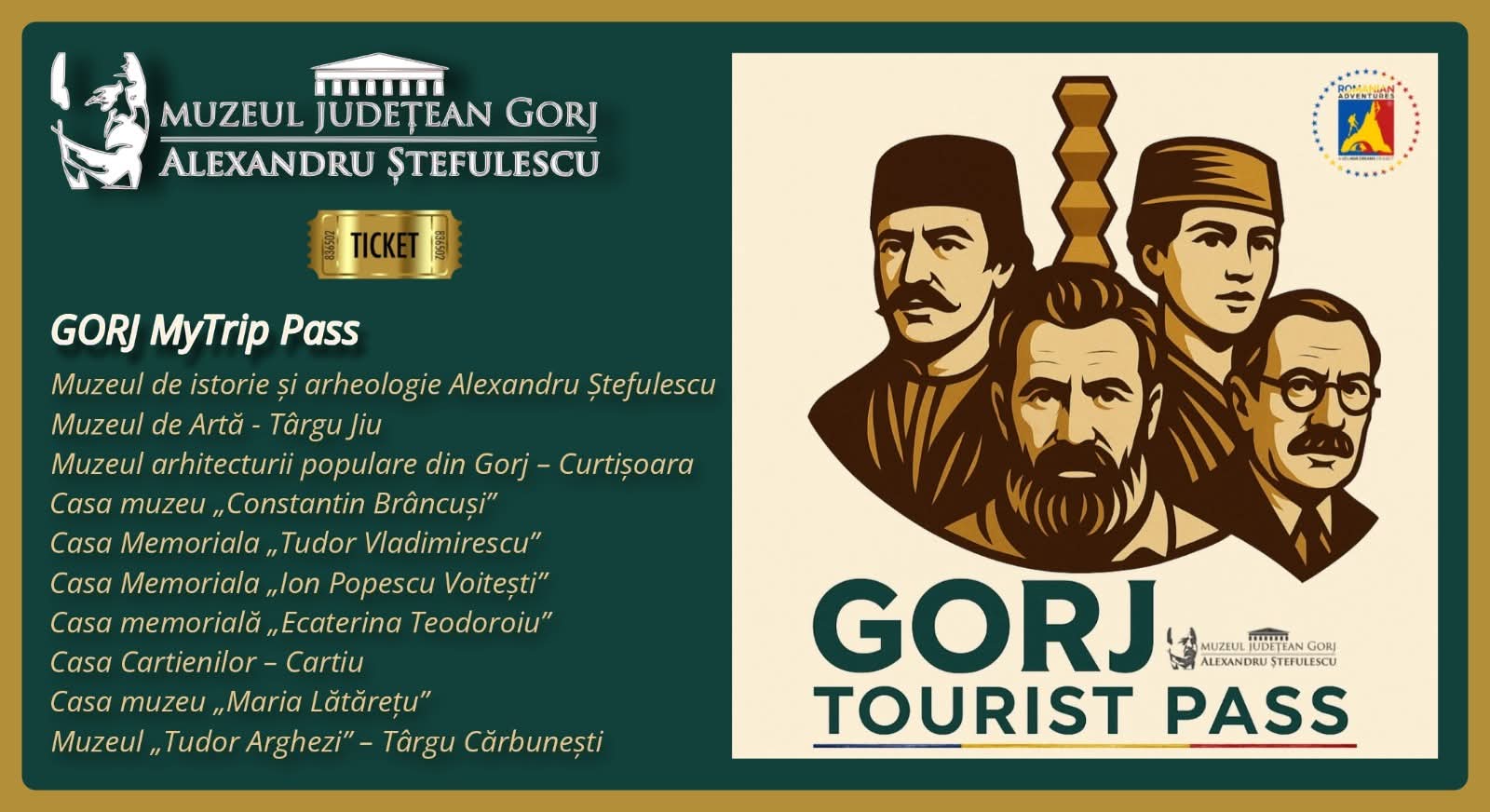 Doi tineri antreprenori din Târgu Jiu susțin turismul prin Gorj Tourist Pass