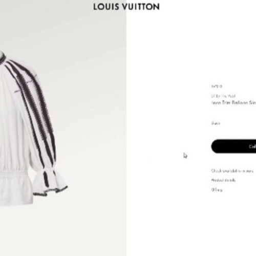 Louis Vuitton retrage bluza inspirată din ia românească după valul uriaș de reacții de pe internet