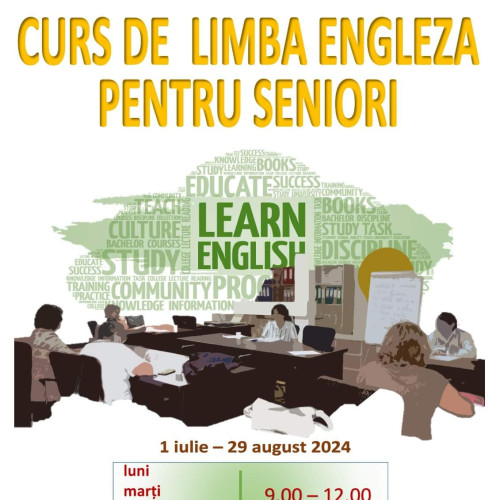 Curs de limba engleză pentru seniori, organizat de EUROPE DIRECT Gorj